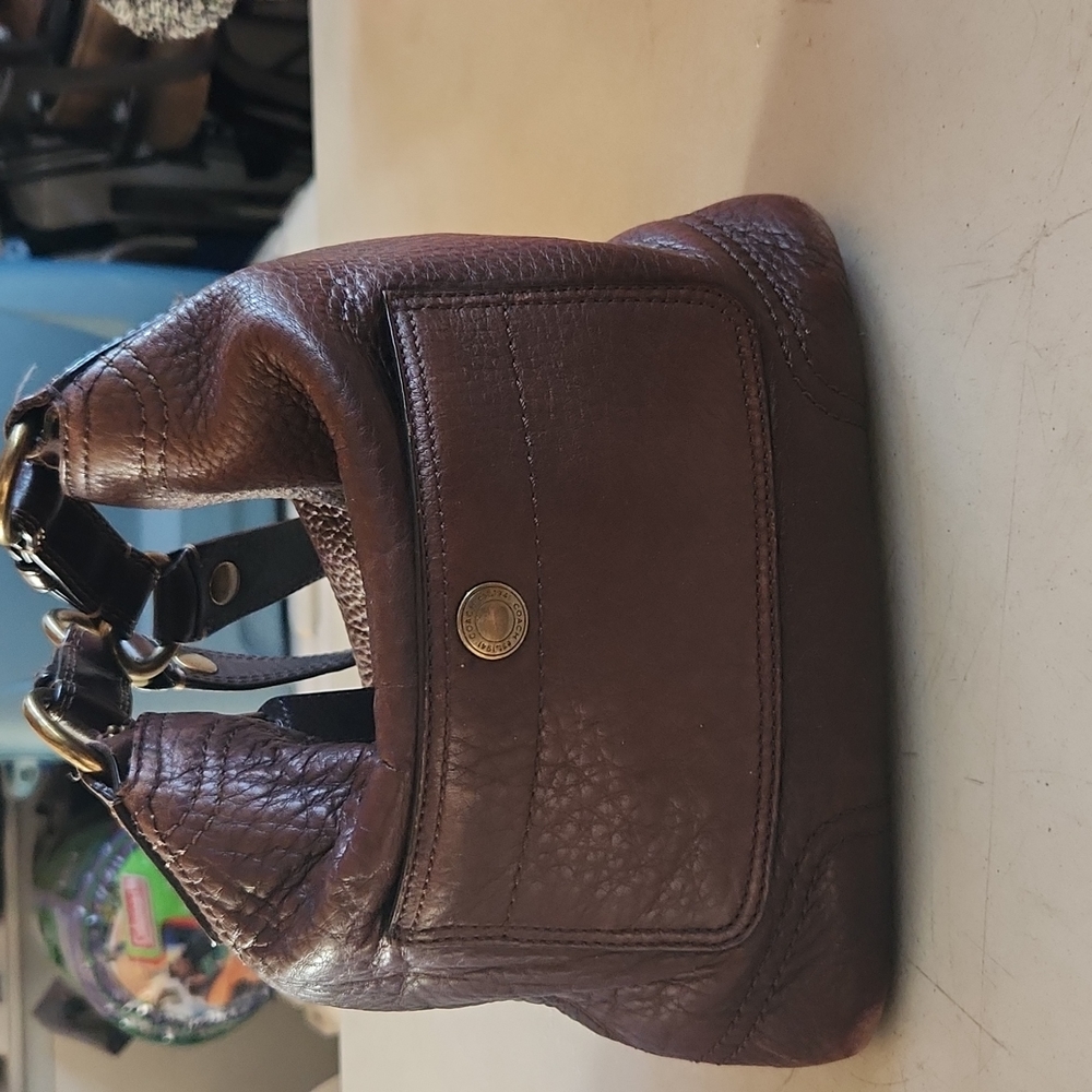 Coach brown leather purse